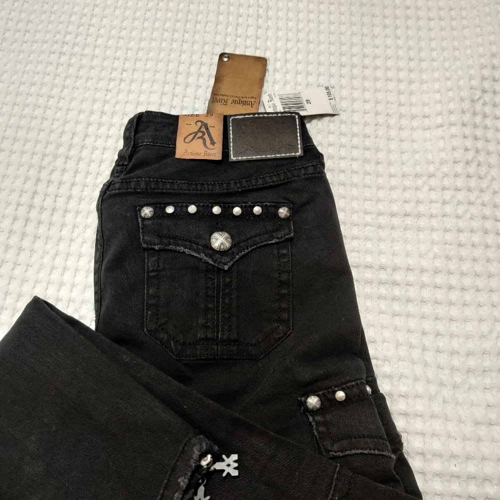 Antique Rivet Jeans 29 - Picture 4 of 15